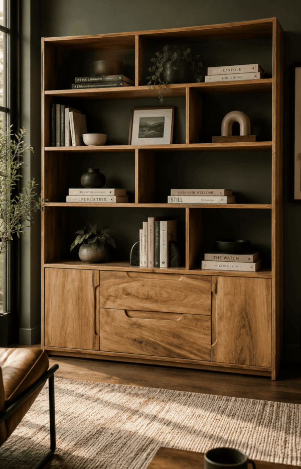 Modern Wooden Display Shelf