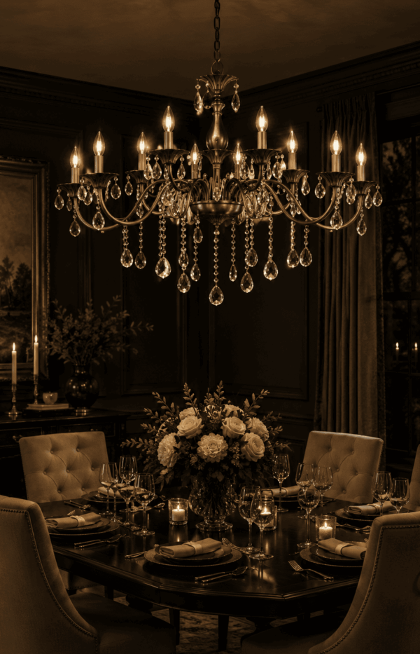 Vintage Crystal Chandelier