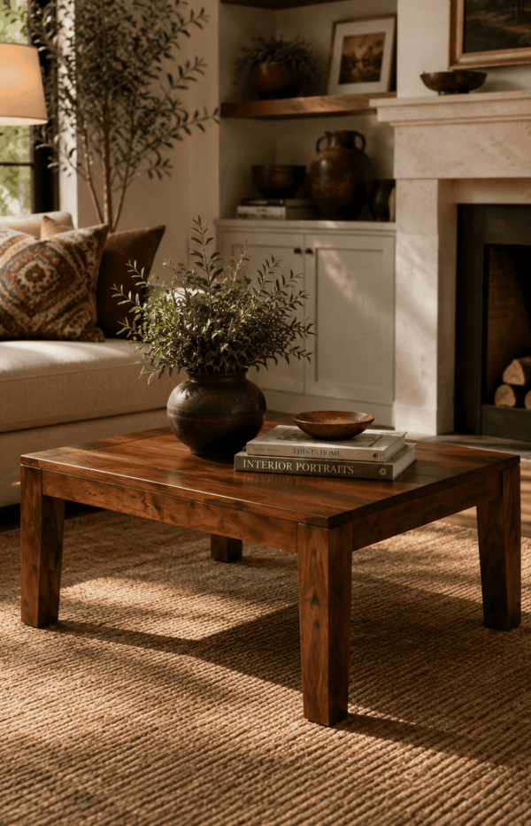 Athena Solid Wood Coffee Table