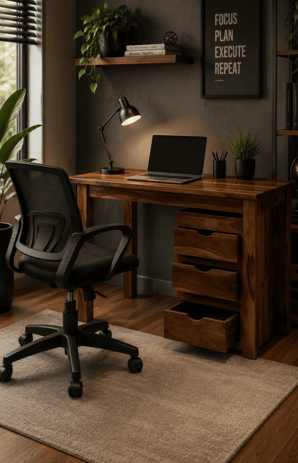 Alexa Study Table With Ergonomic Chair