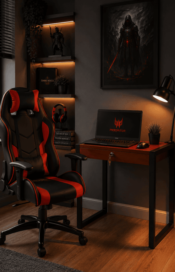 Crest Study Table With Gaming Chair