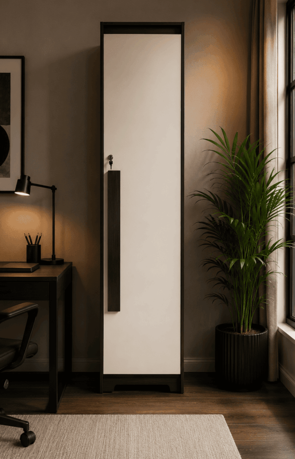Athena Engineered Wood Single Door Wardrobe With Mirror