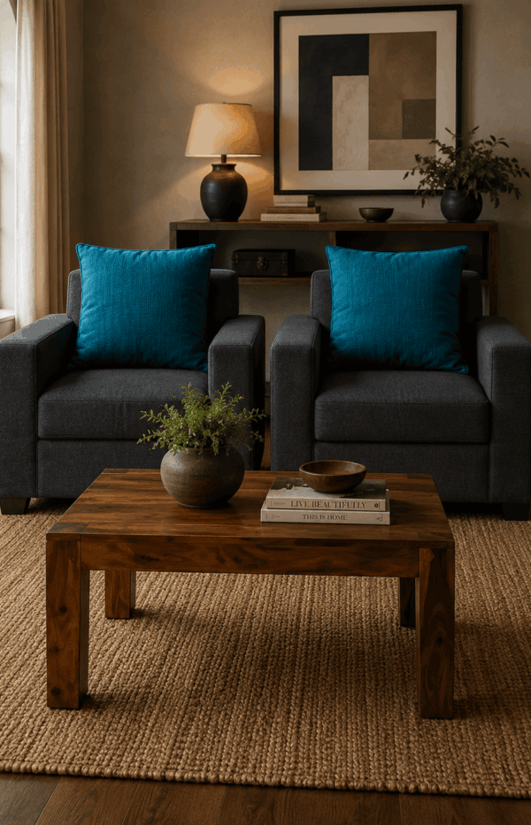 Hugo Twin Single Seater With Coffee Table