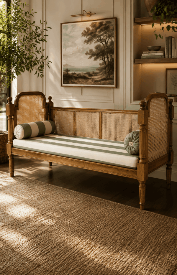 Traditional Wooden Daybed Sofa