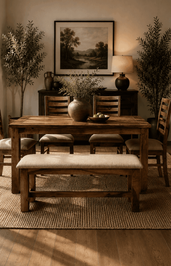 Alexa 6 Seater Dining Set With Bench