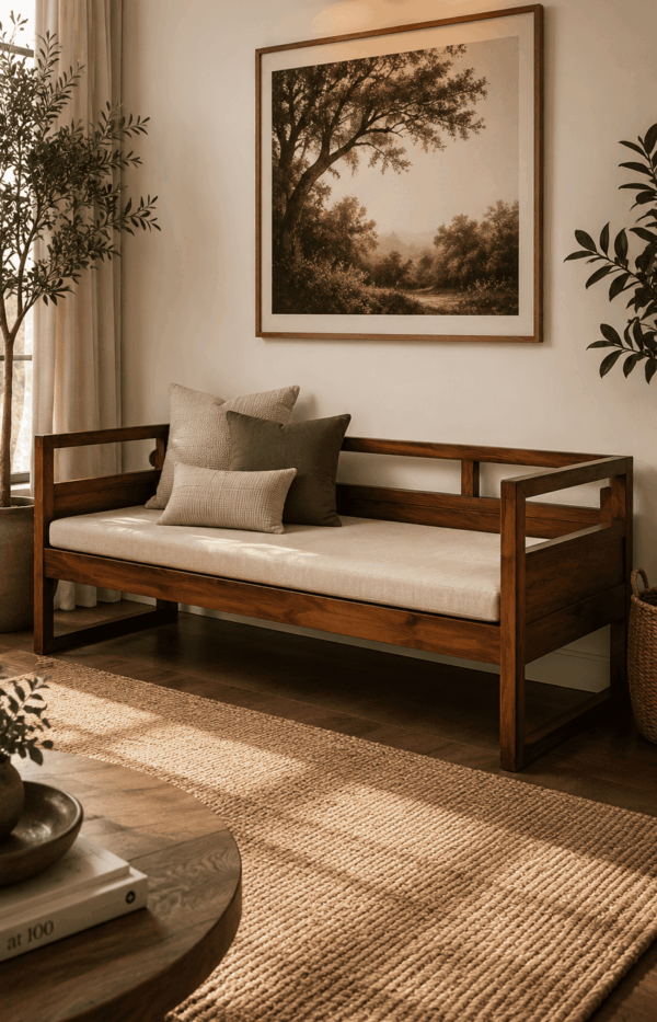Hugo Solid Wood Sofa Cum Bed
