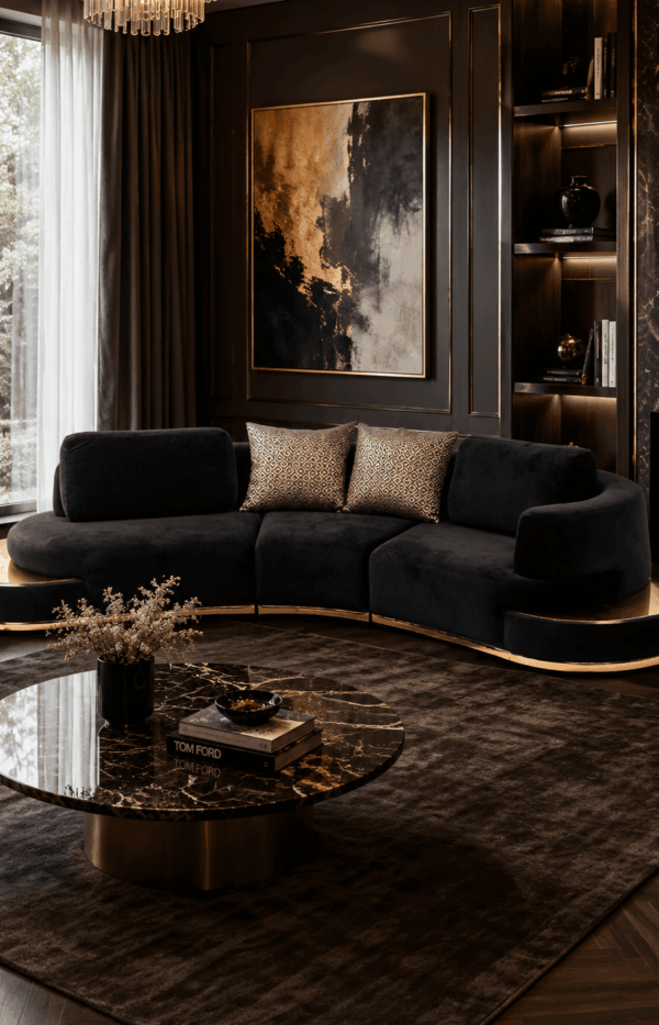 Luxury Curved Sectional Sofa