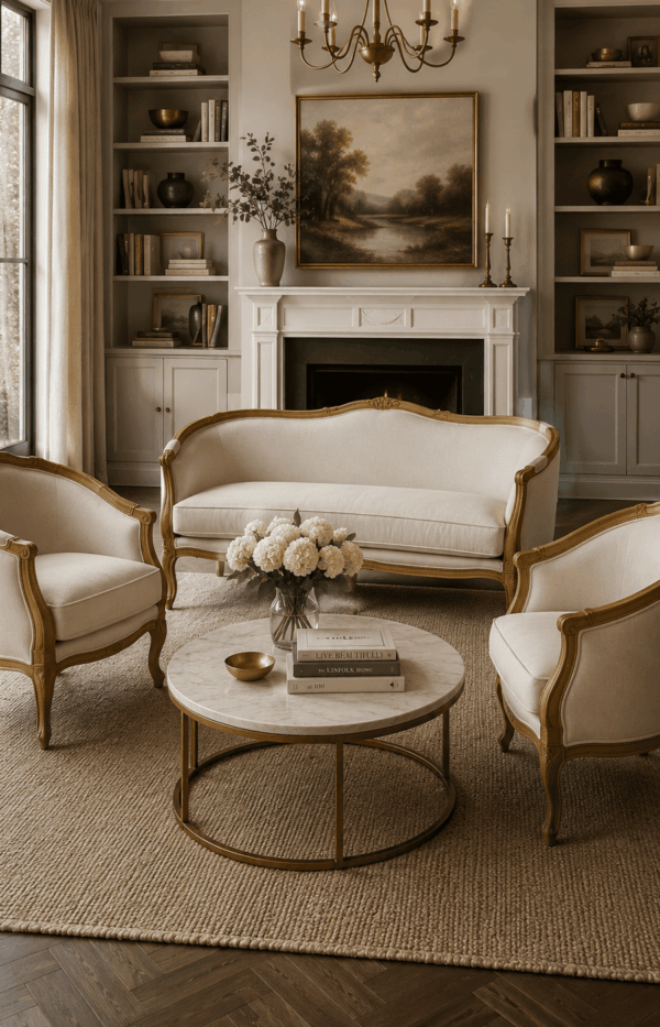 Classic Wooden Sofa Set