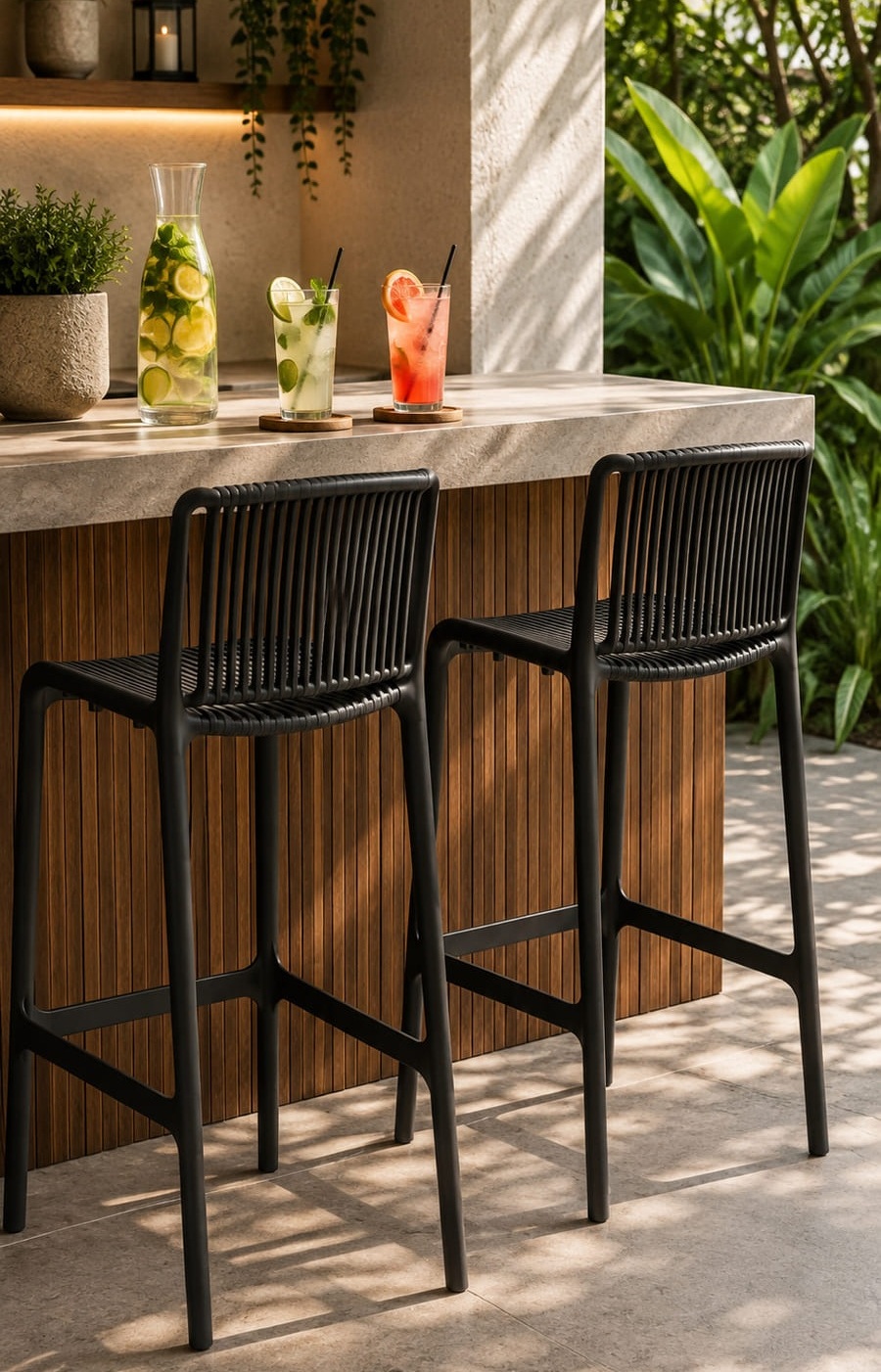 Black Nes Bar Chair