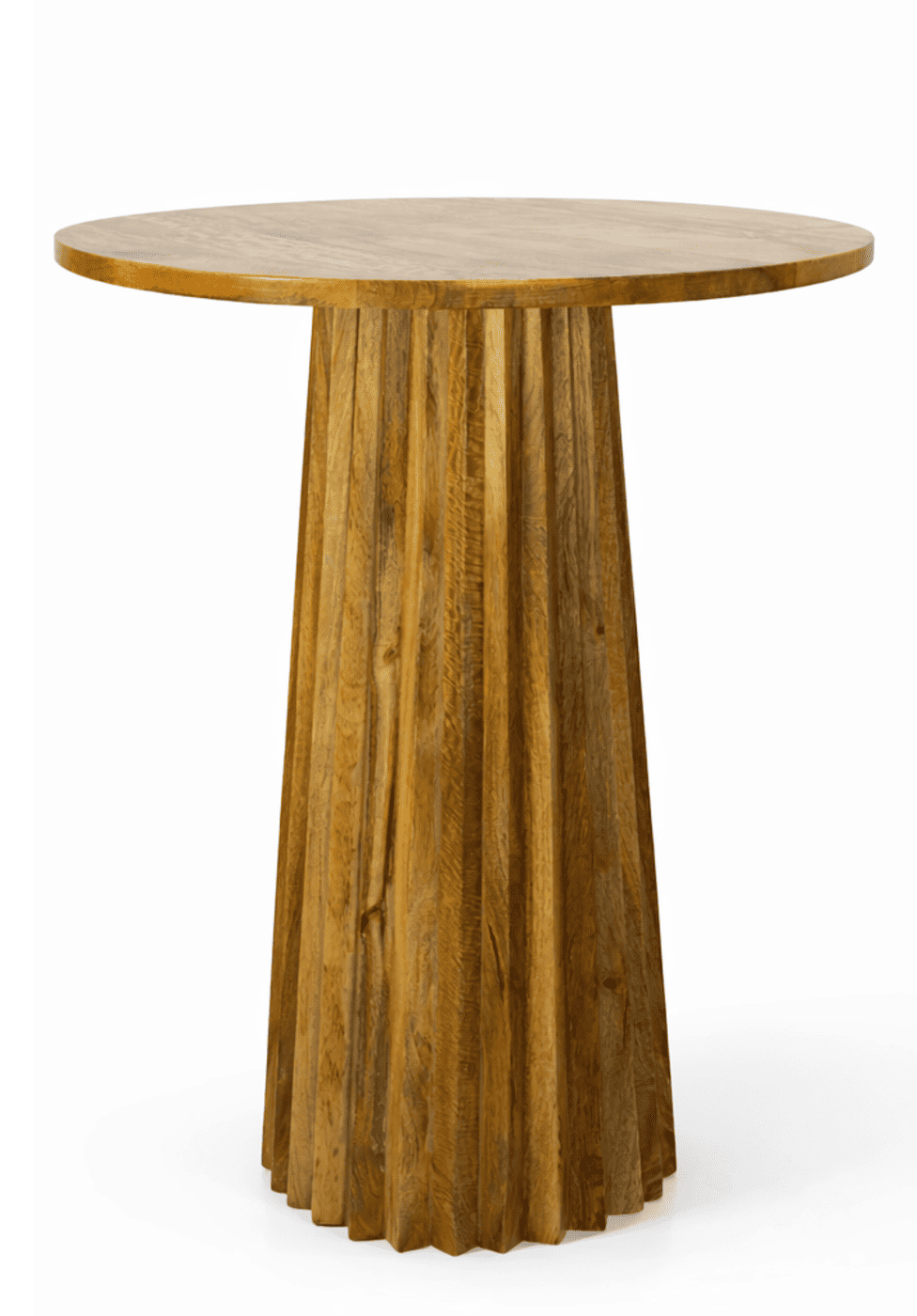 Fluted Wood Cocktail Table - Image 2
