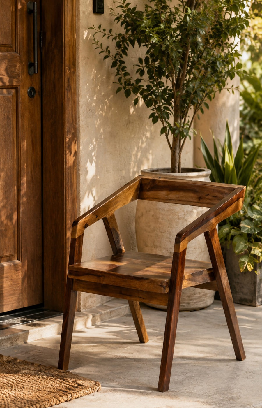 Teakwood Armrest Chair