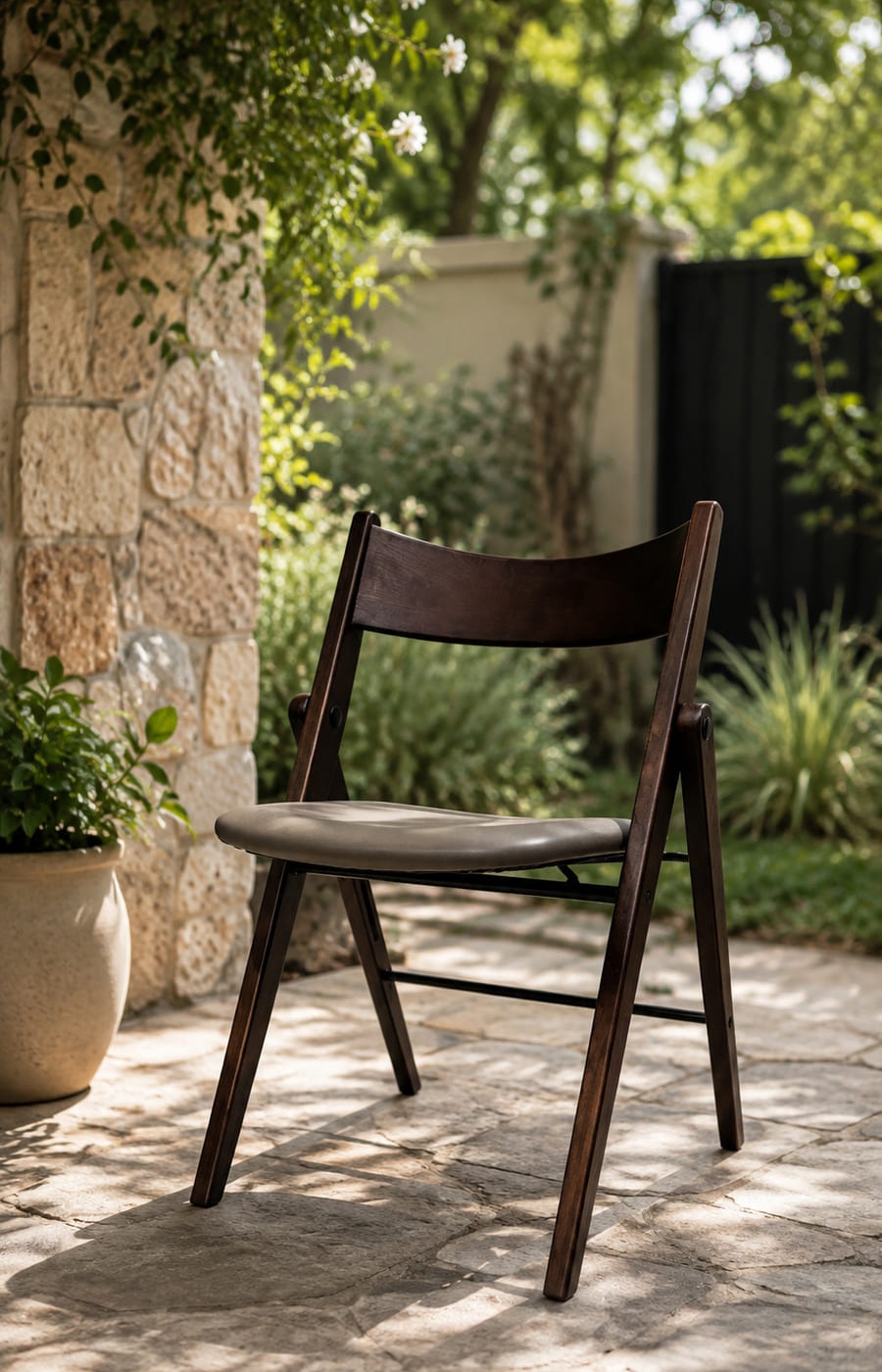 Brown Foldable Chair