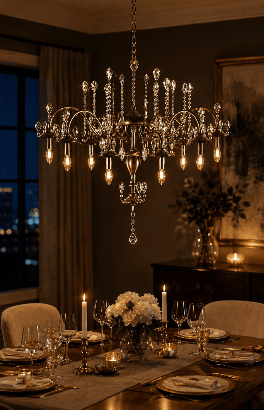 Rustic Steel Chandeliers - Big