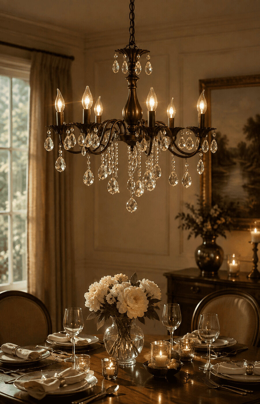 Rustic Steel Chandeliers - Medium