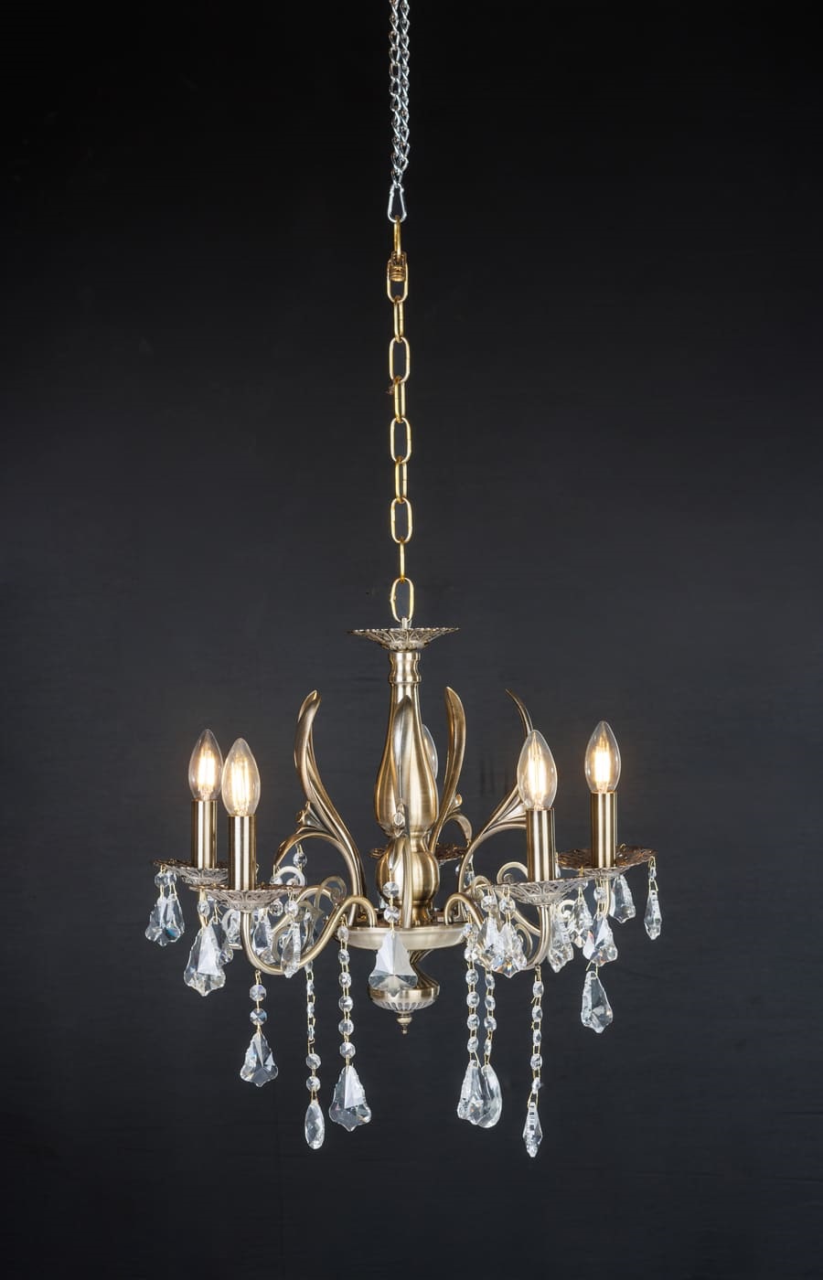 Antique Candle Chandelier - Image 2
