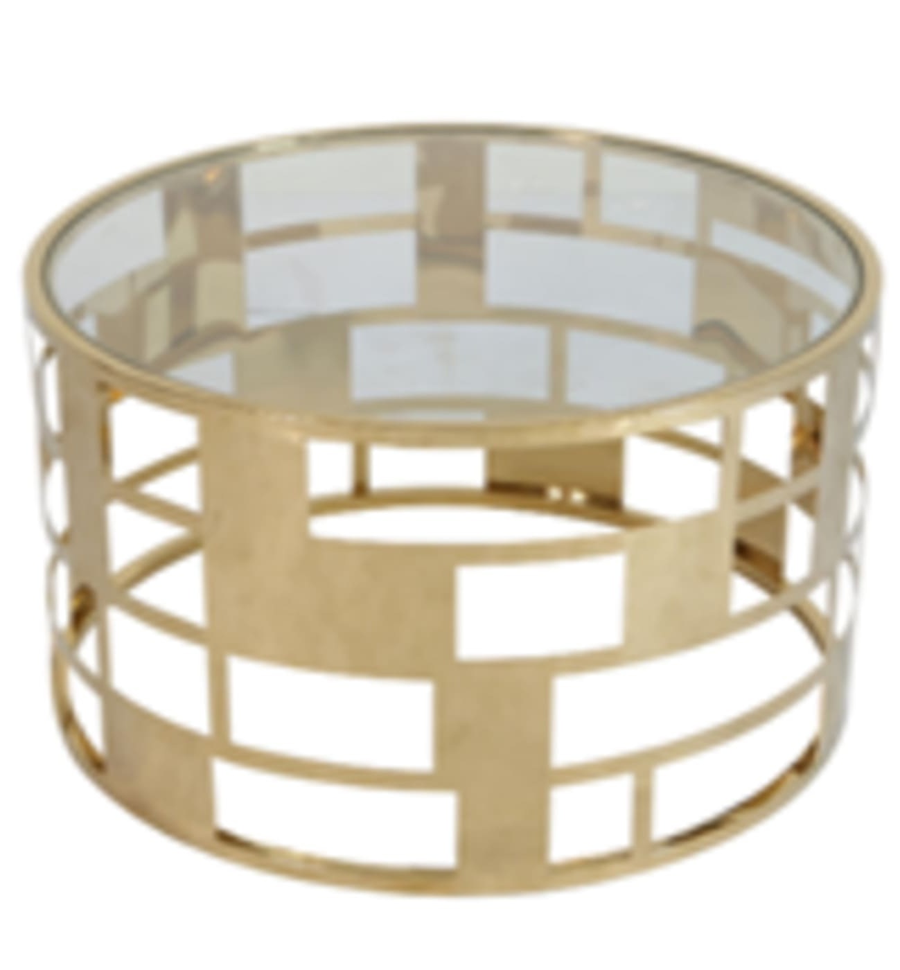 Golden Lattice Coffee Table - Image 2