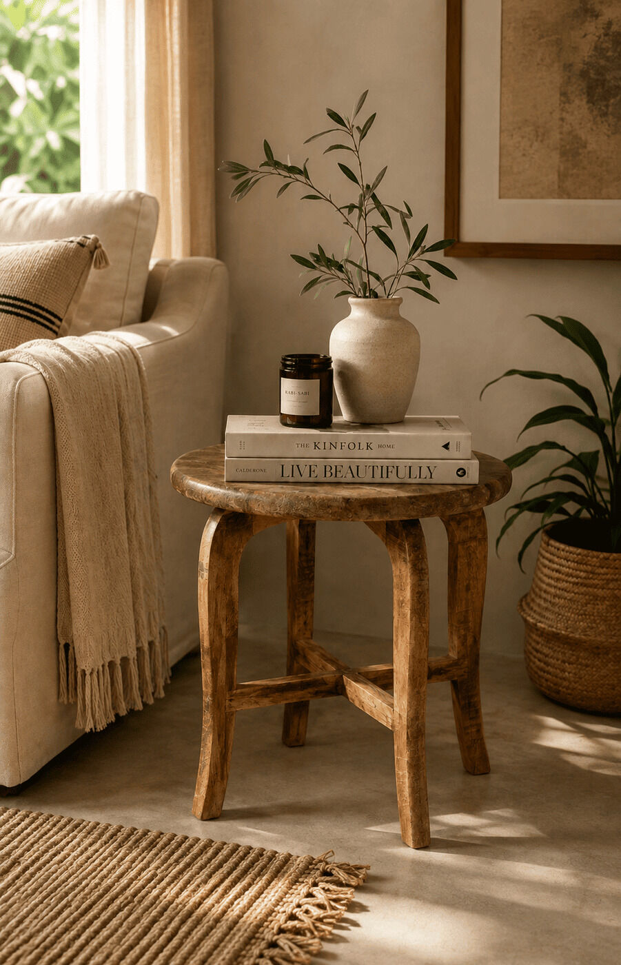 Pine Round Table