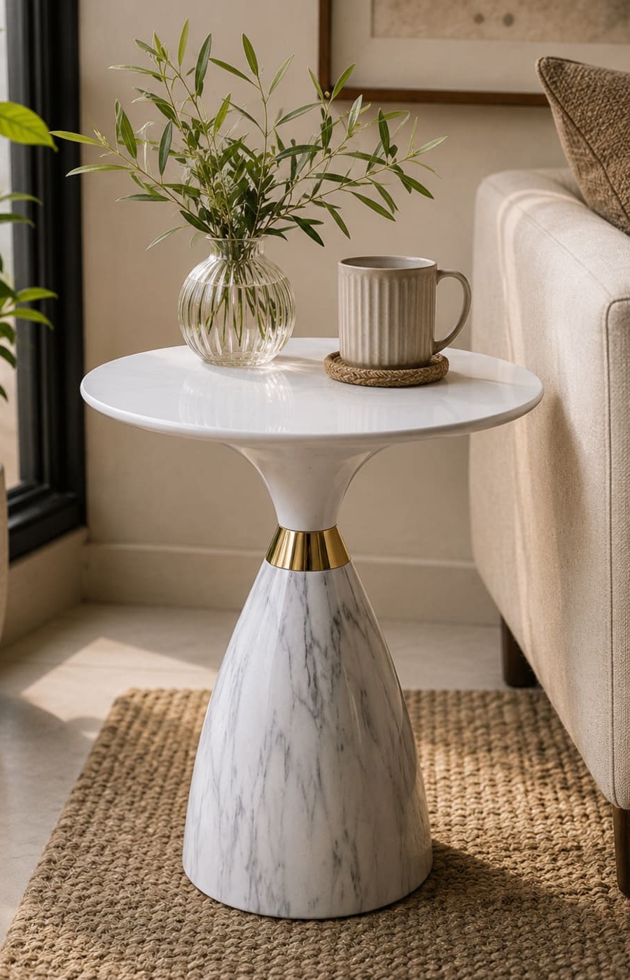 Opal Marble Table