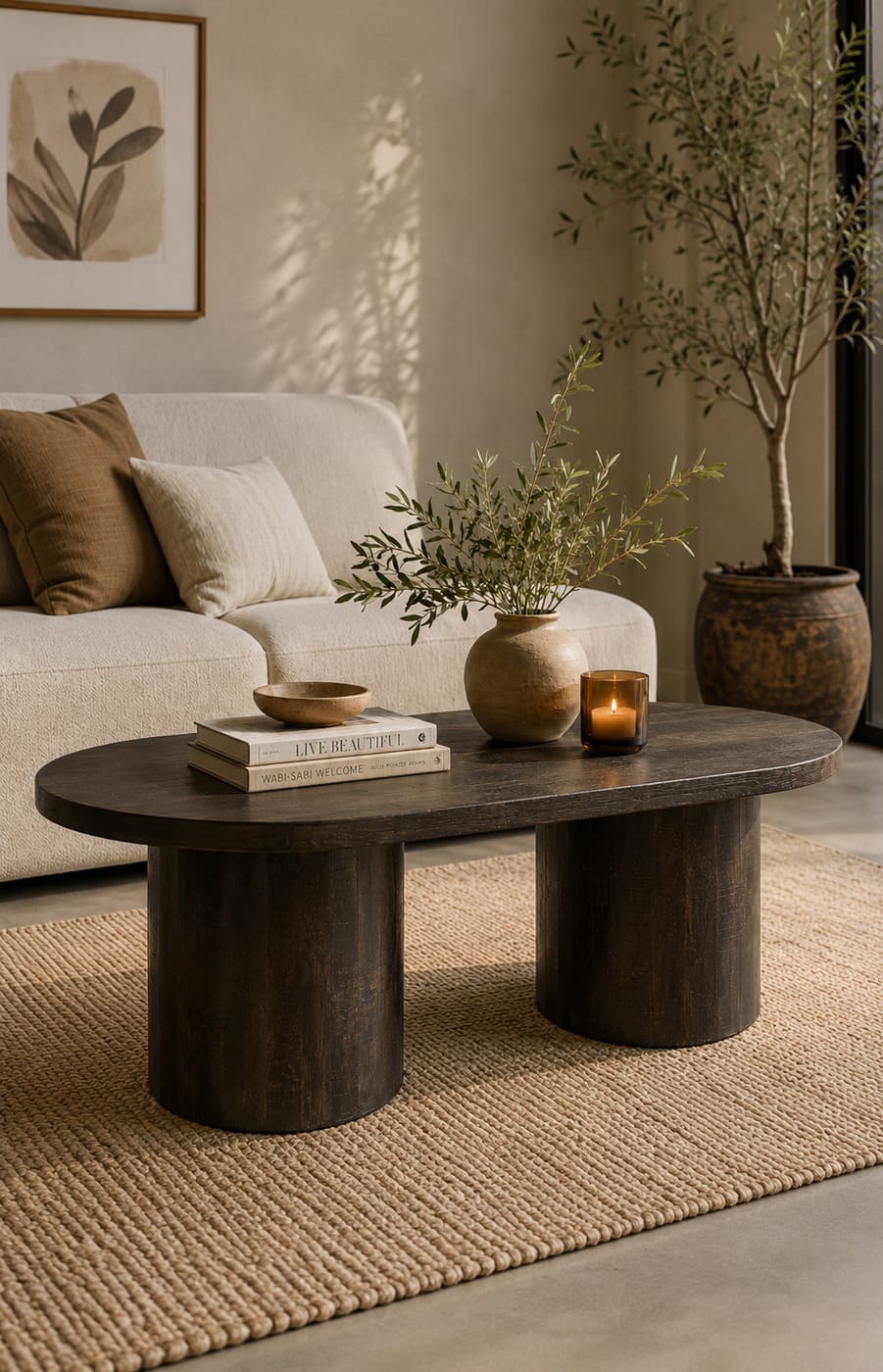 Two Pillar Coffee Table