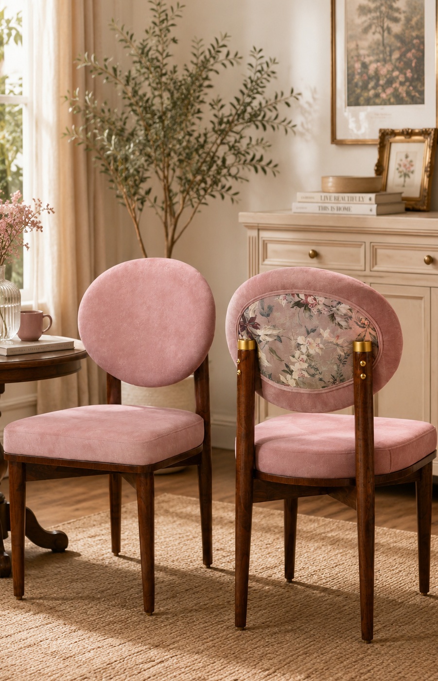 Pink Velvet Chair