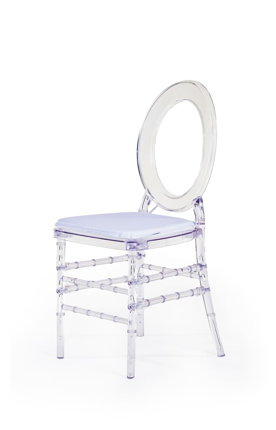 Acrylic Oval Back Chair - Image 2