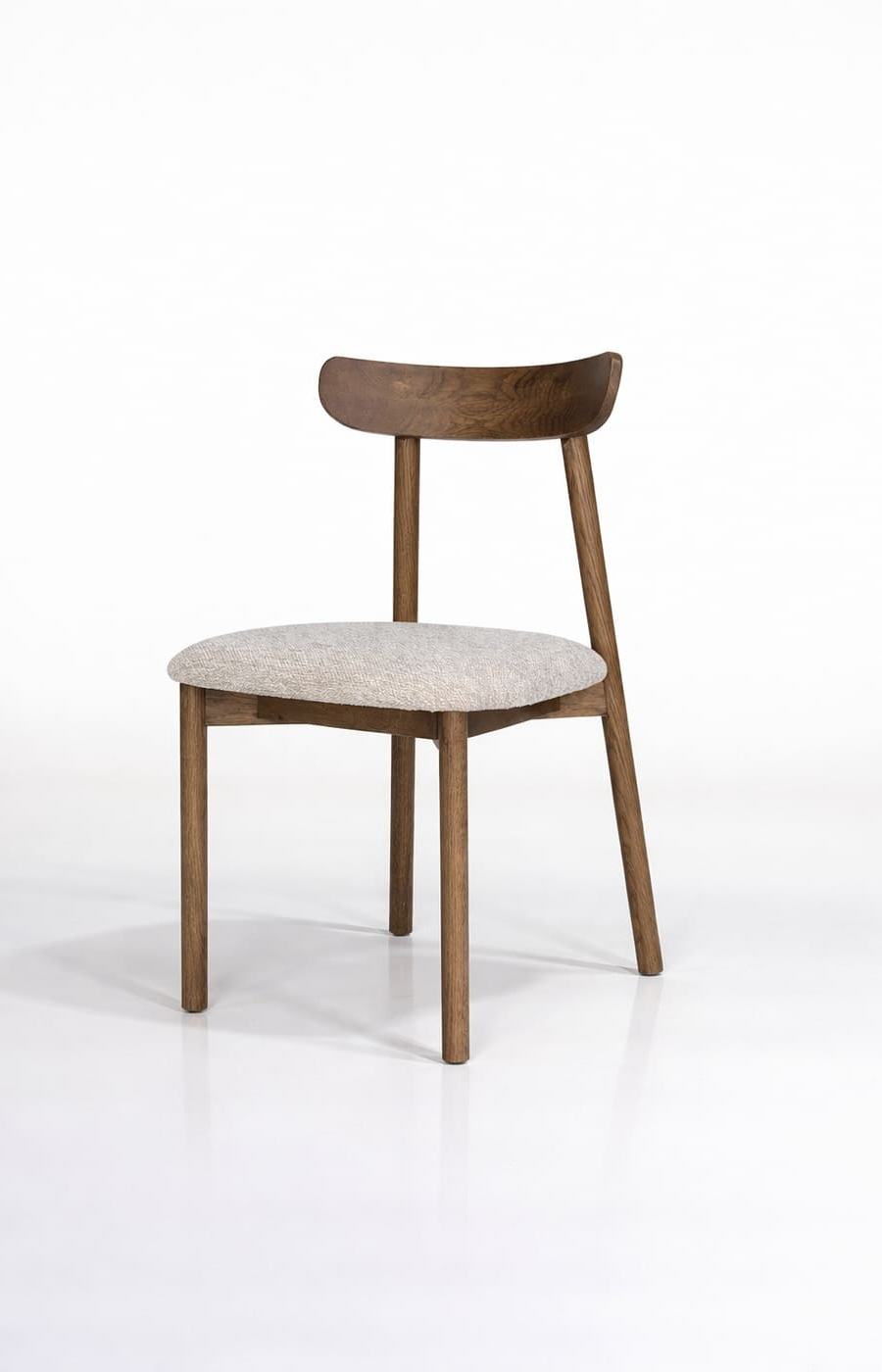 Walnut Arc Back Chair - Image 2