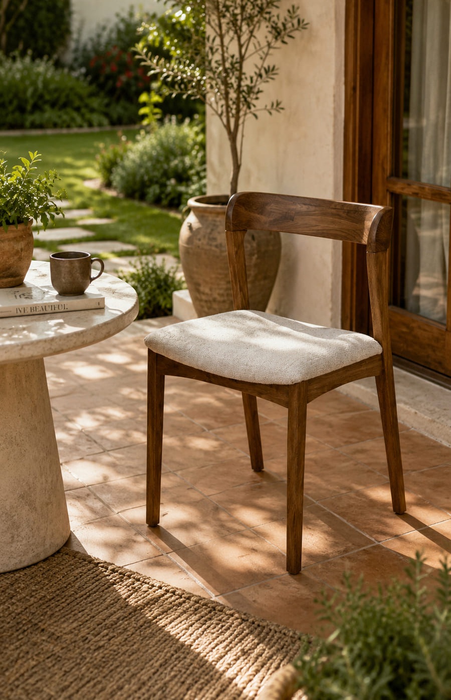 Wooden Arc Back Chair