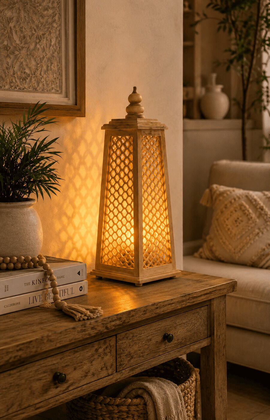 Bamboo Lantern Lamp
