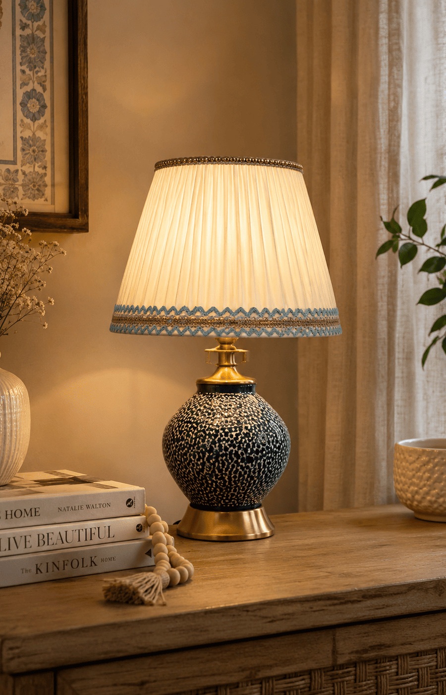 Indigo Scale Table Lamp