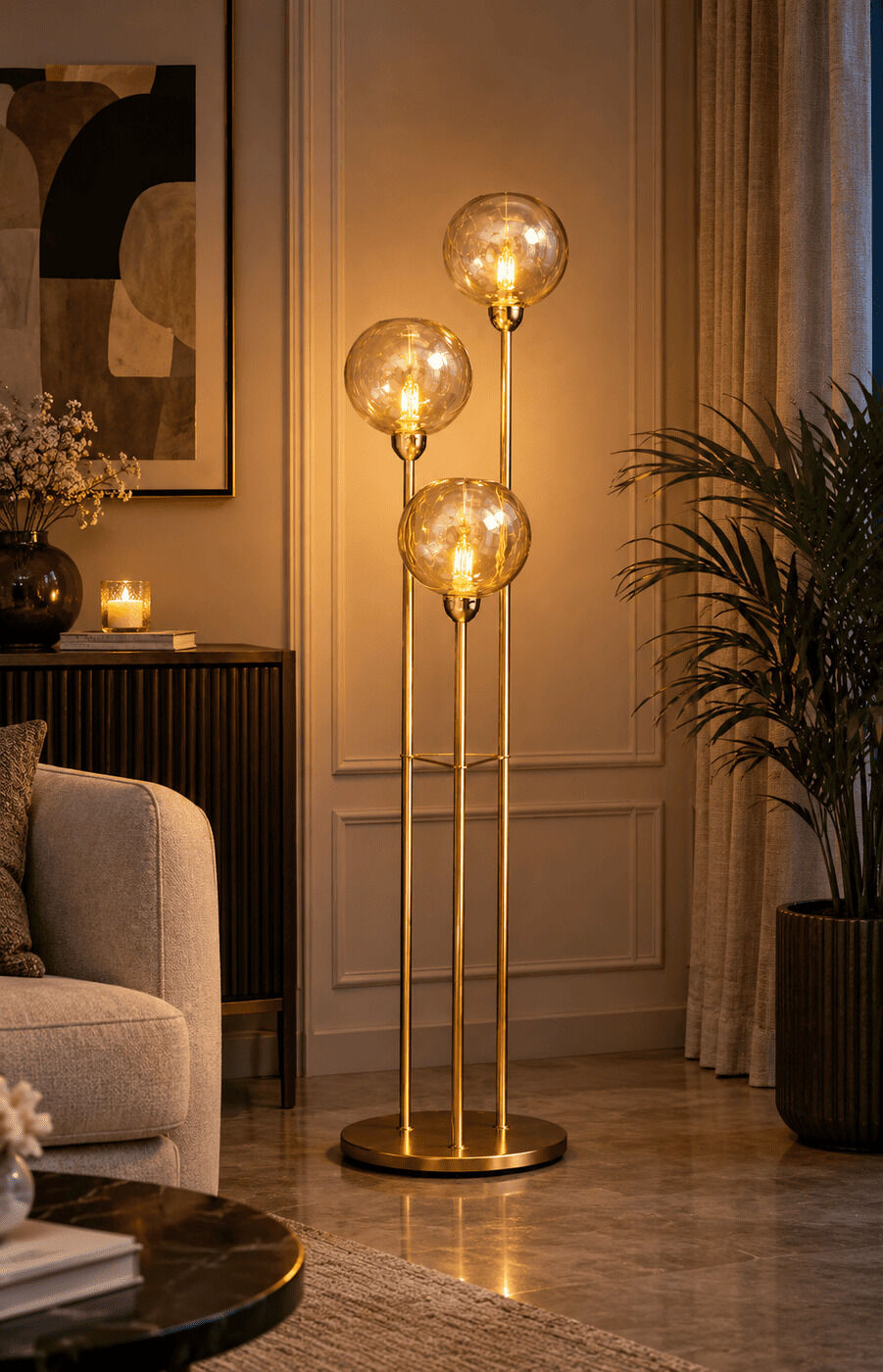 Moonlit Trio Floor Lamp