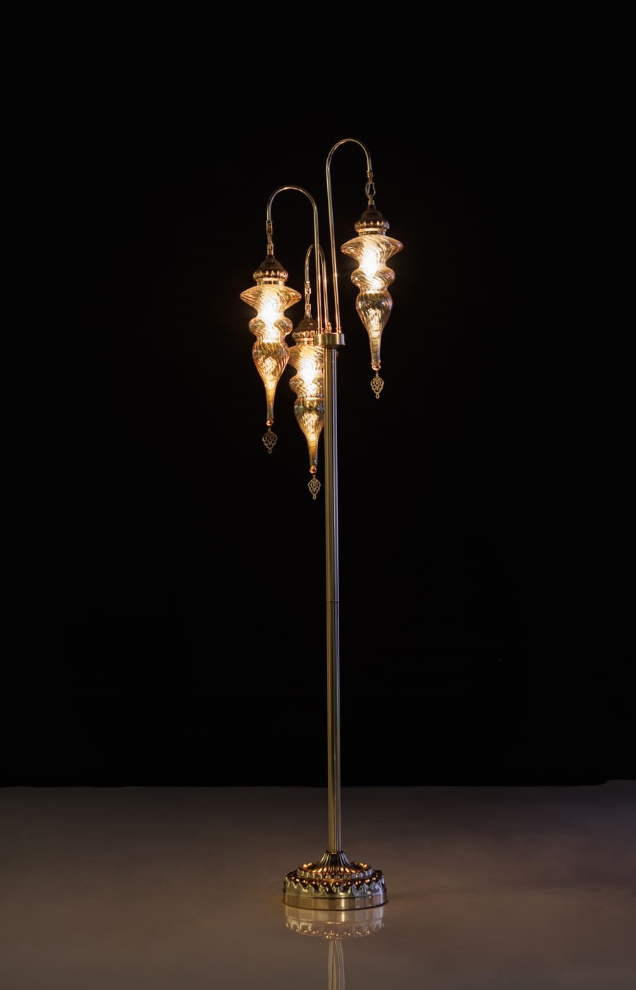 Swirled Glass Floor Lamp - Image 2