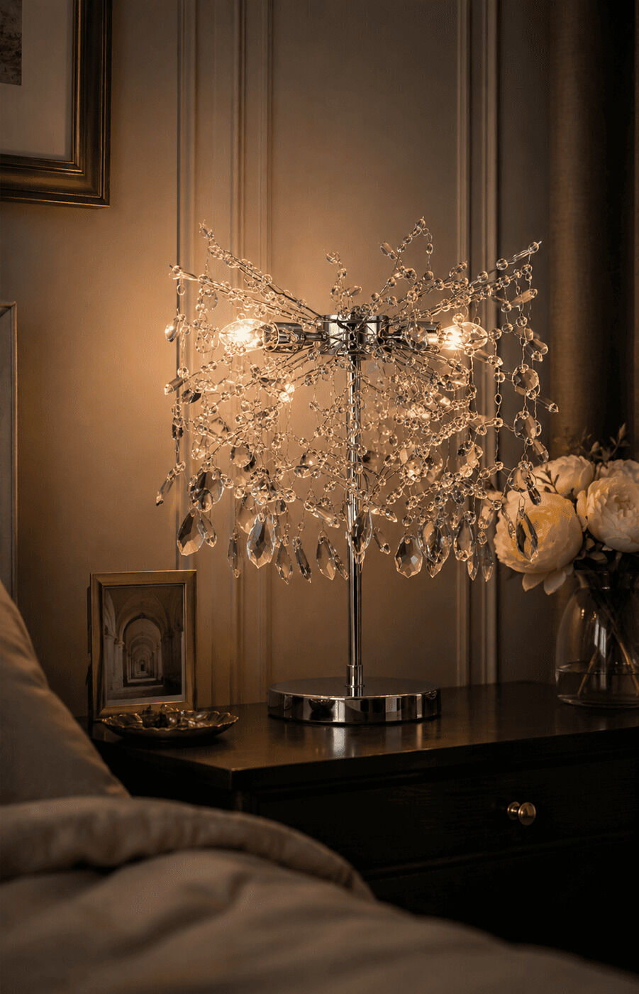 Diamond Drop Table Lamp