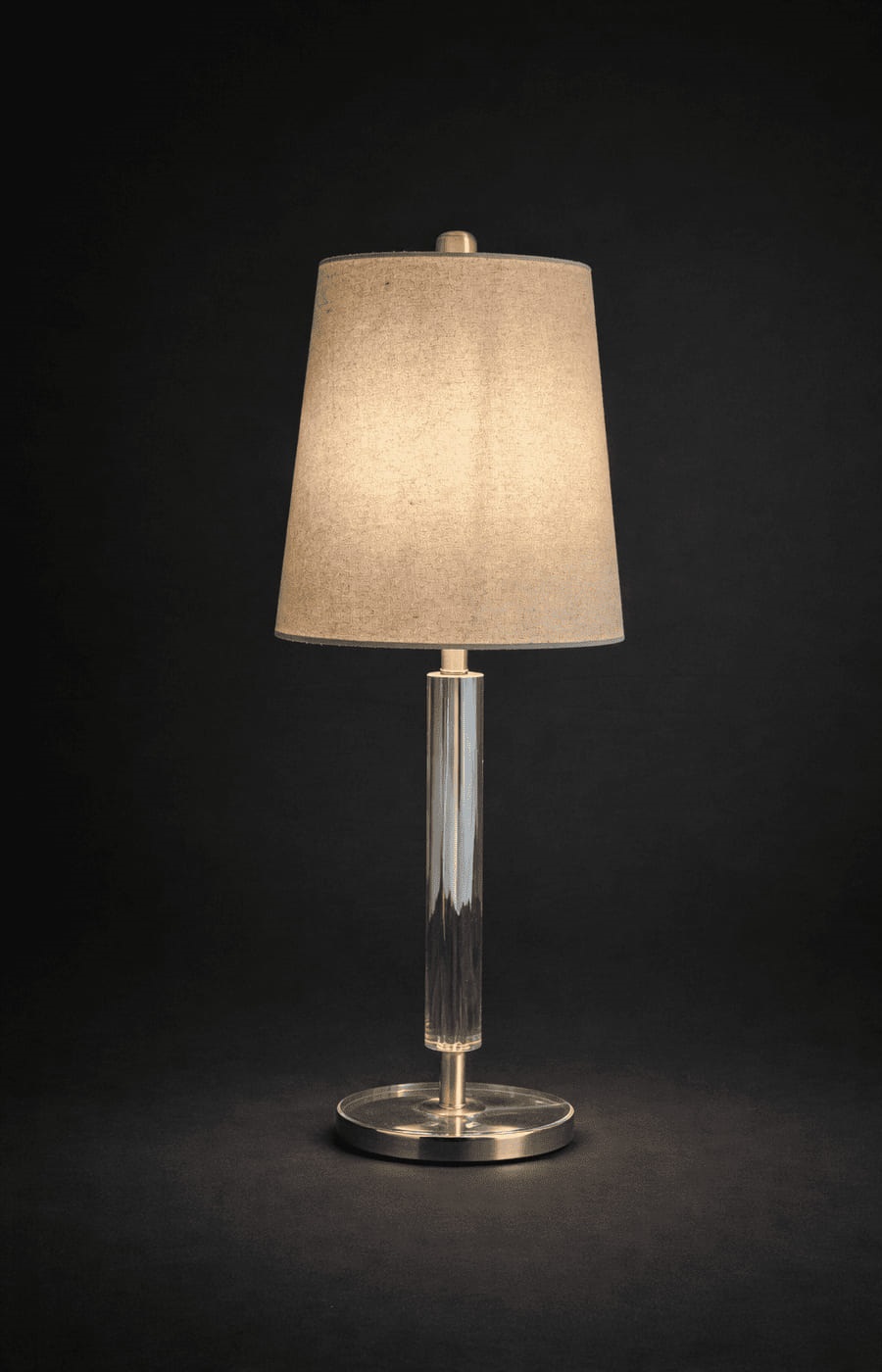 Beige-Chrome Table Lamp - Image 2