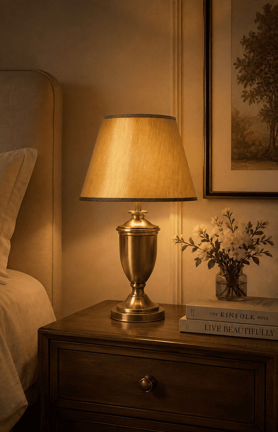 Golden Table Lamp