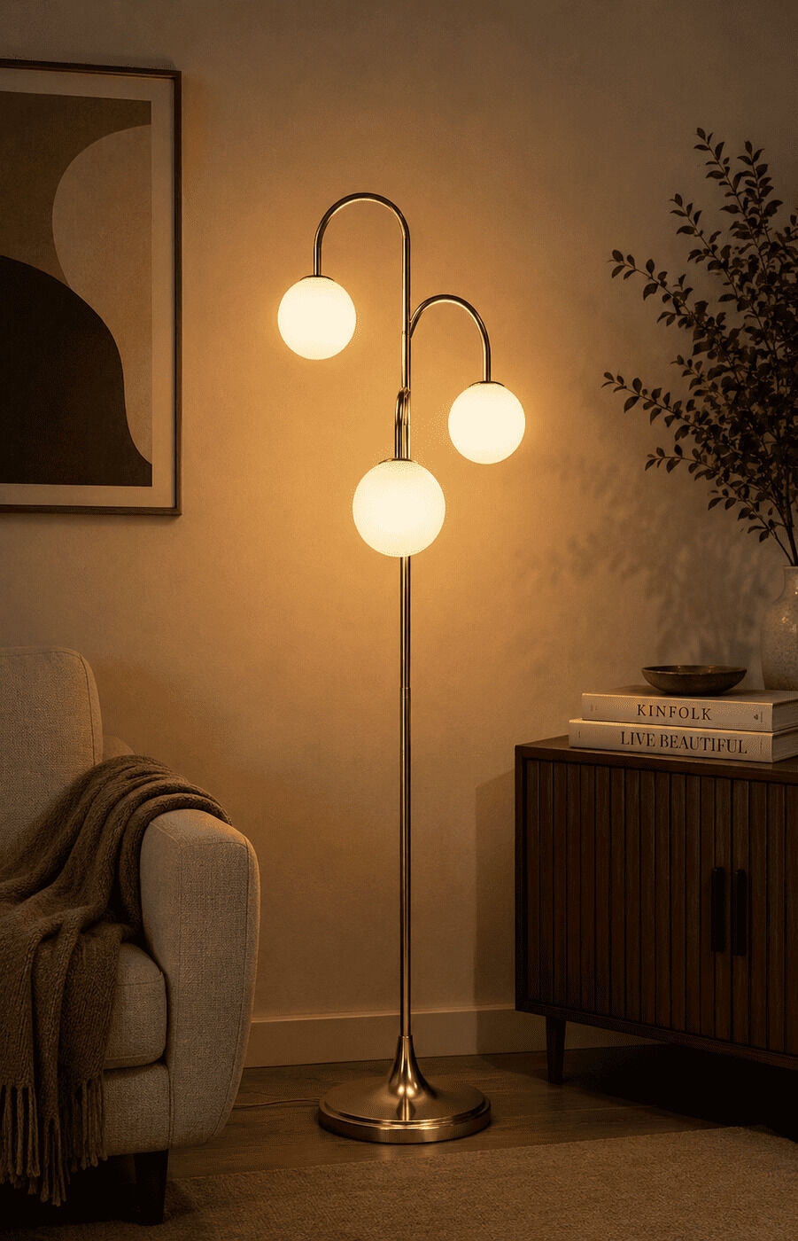 3 Sphere Floor Lamp
