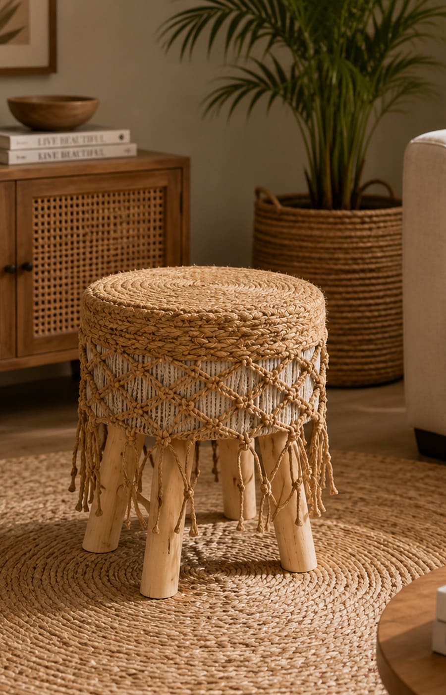 Boho Ottoman