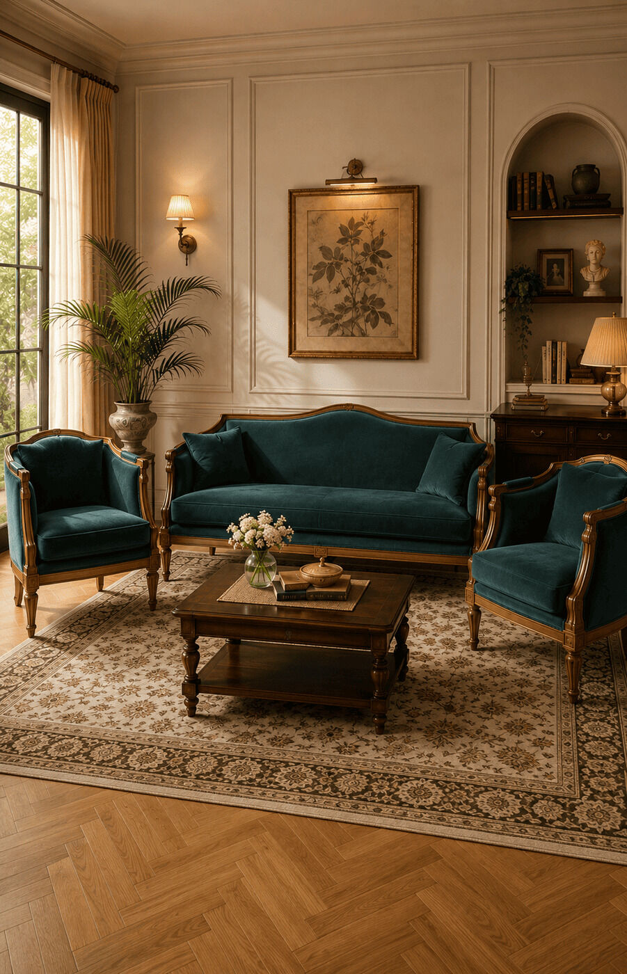 Emerald Crest Sofa Set (2+1+1)
