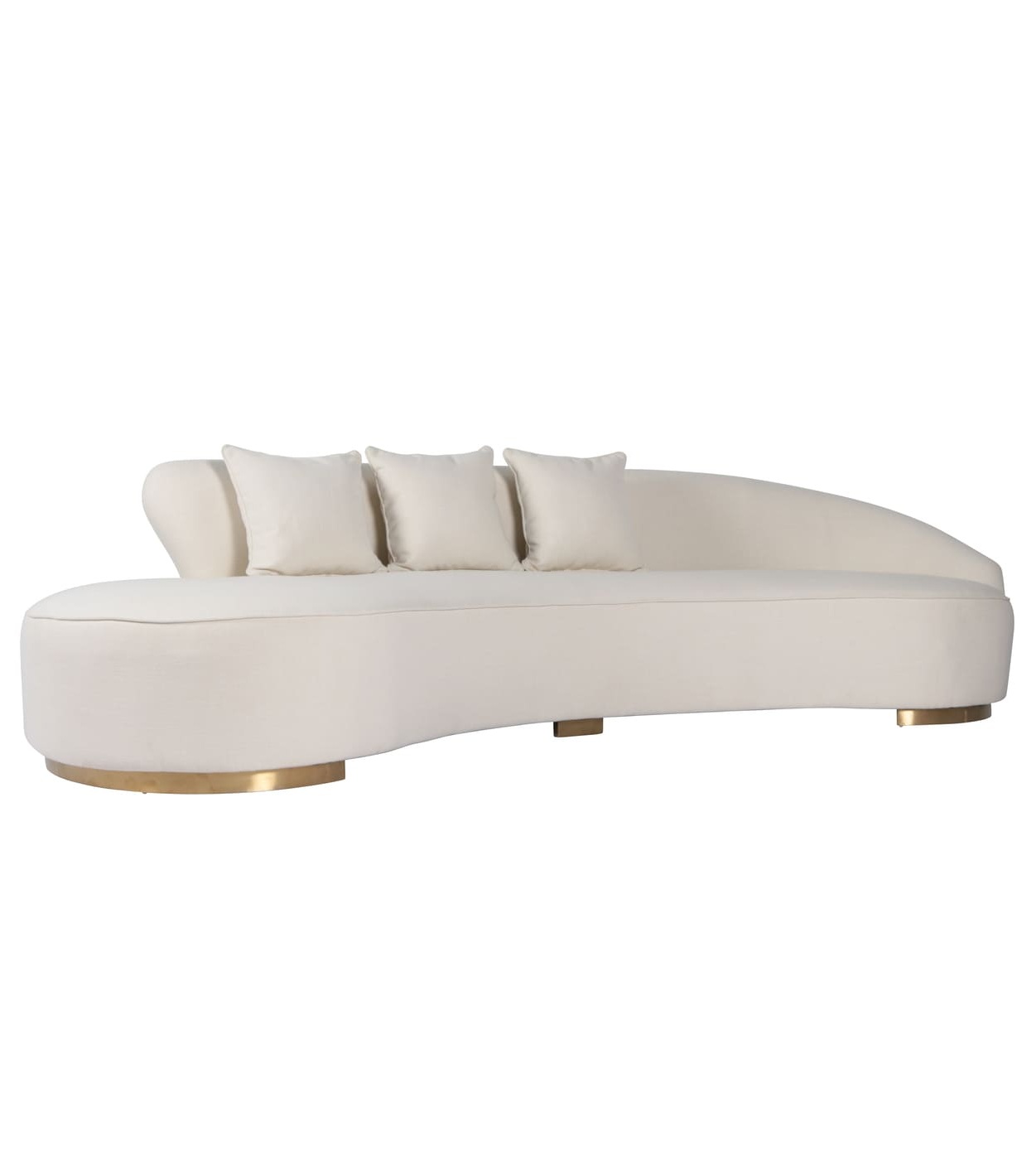 Ivory Luxe Wave Sofa - Image 2