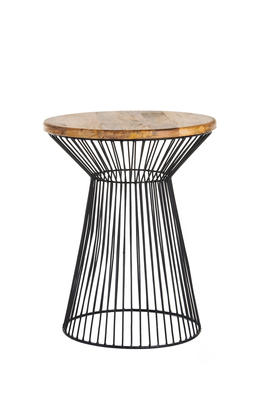 Round Hourglass Metal Table - Image 2