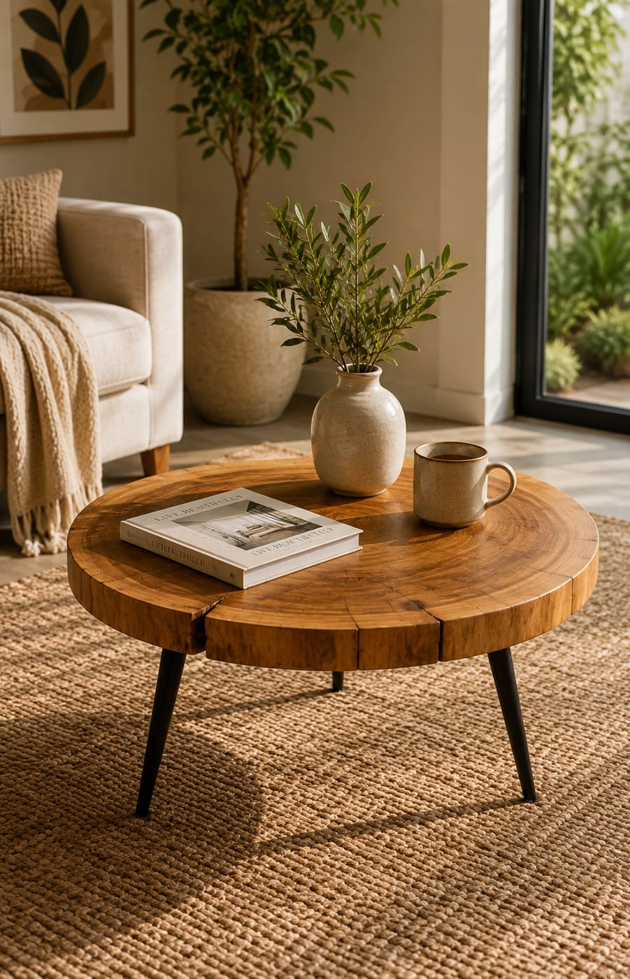 Tree Log Coffee Table