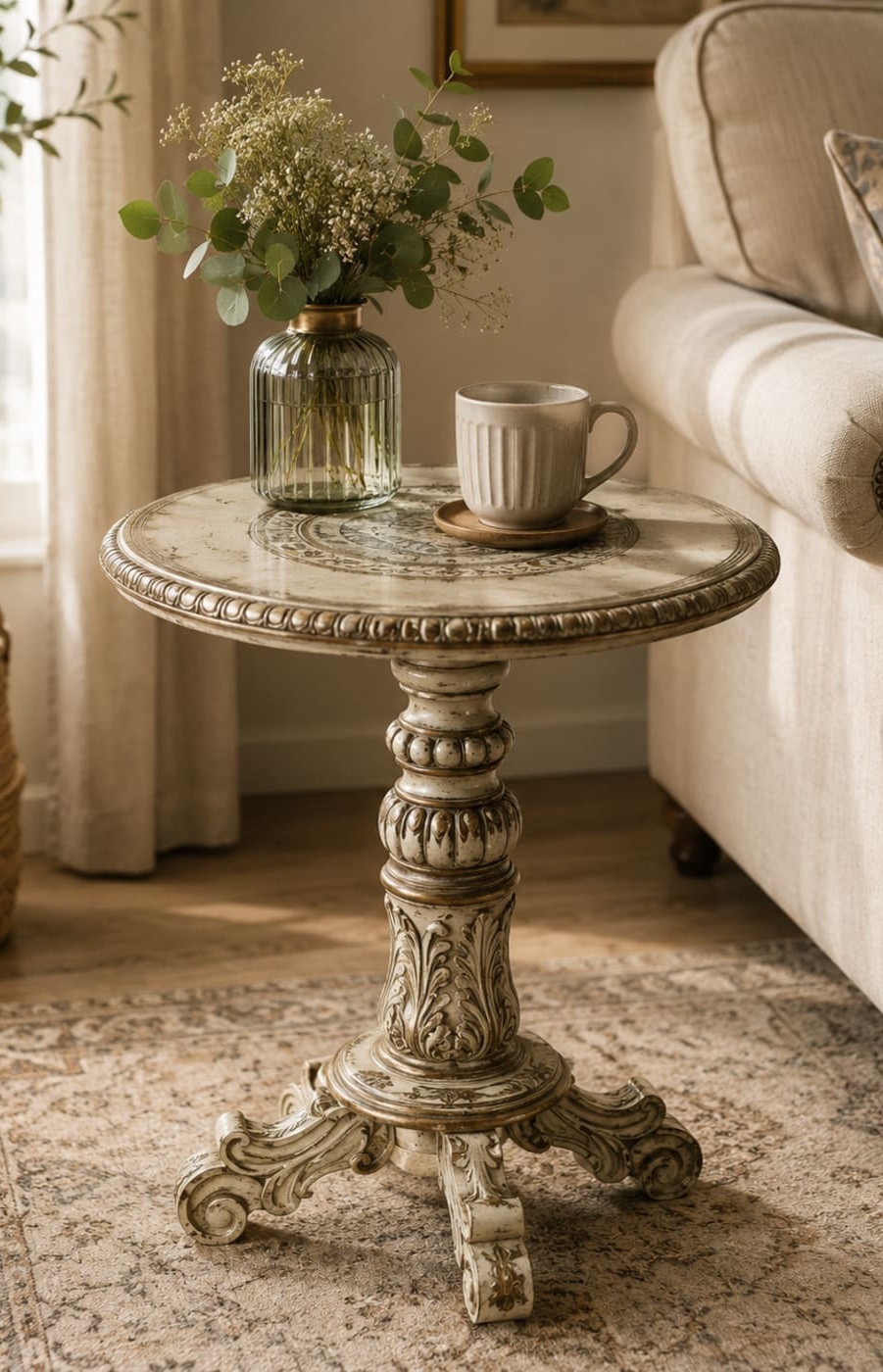 German Silver Side Table