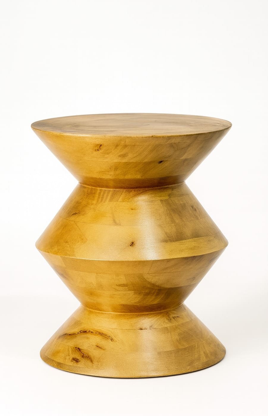 Drum Wooden Side Table - Image 2