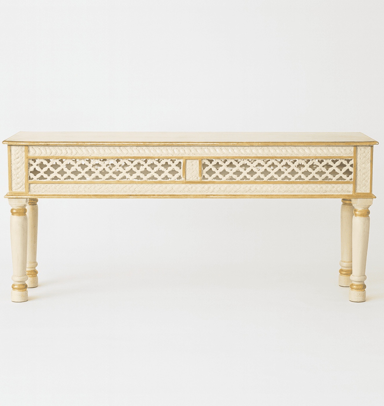 Rajasthani Carved Console Table - Image 2