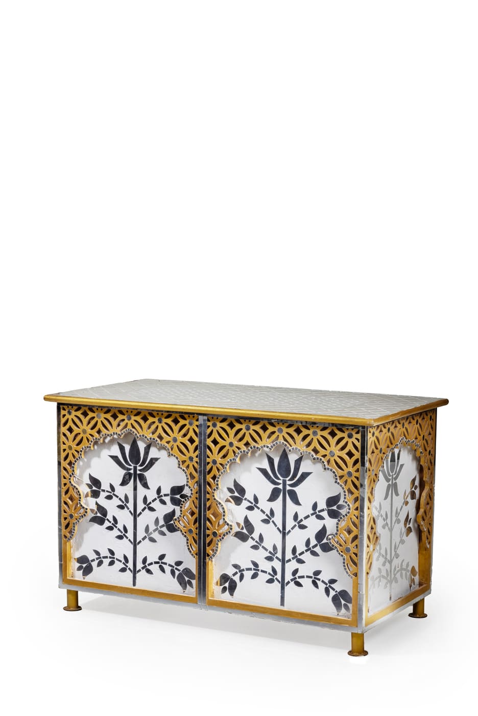 Hand Carved Mirror Console Table - Image 2