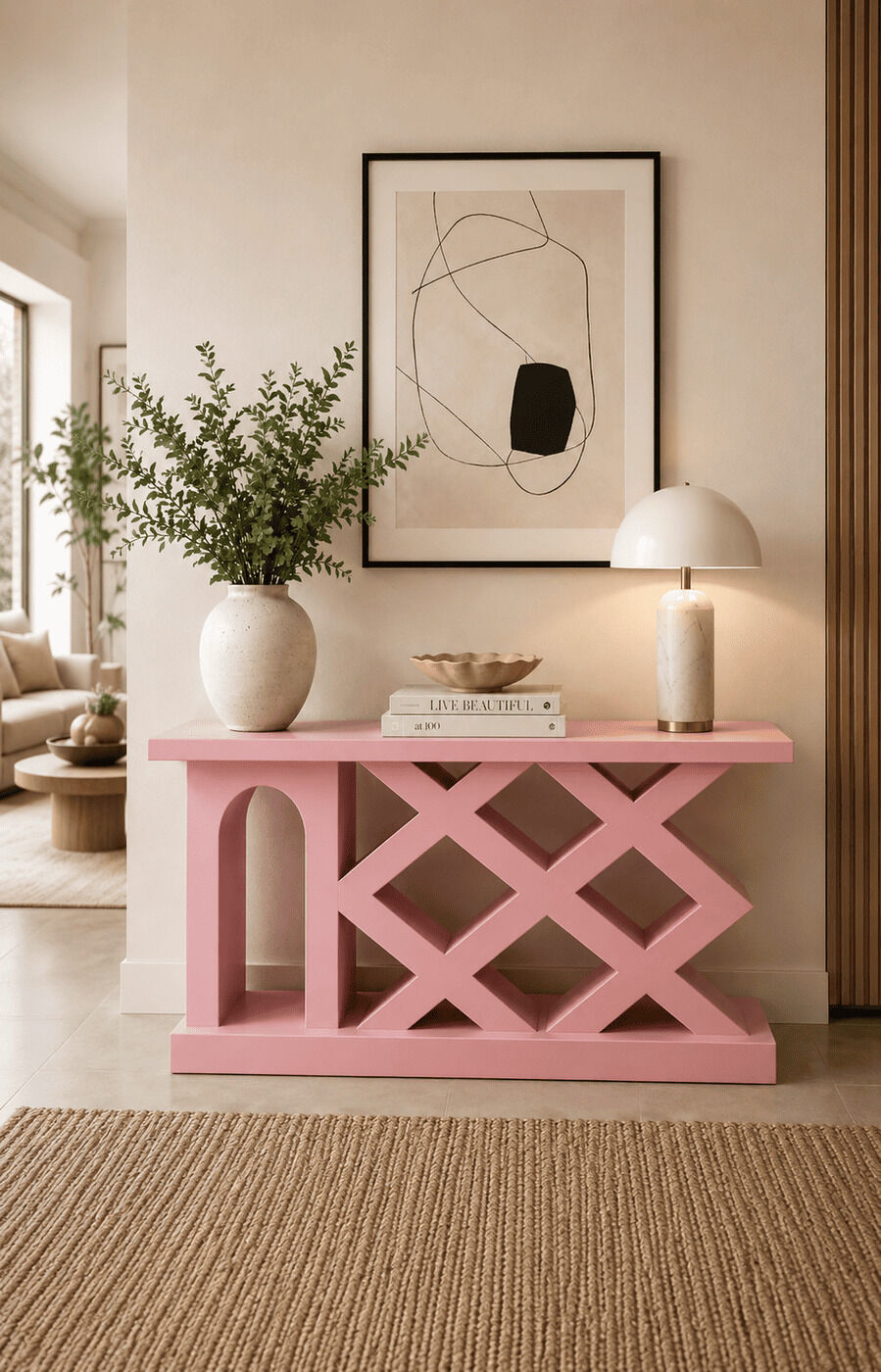 Tic-Tac-Toe Console Table